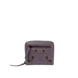Balenciaga Zippy Short Wallet Purple