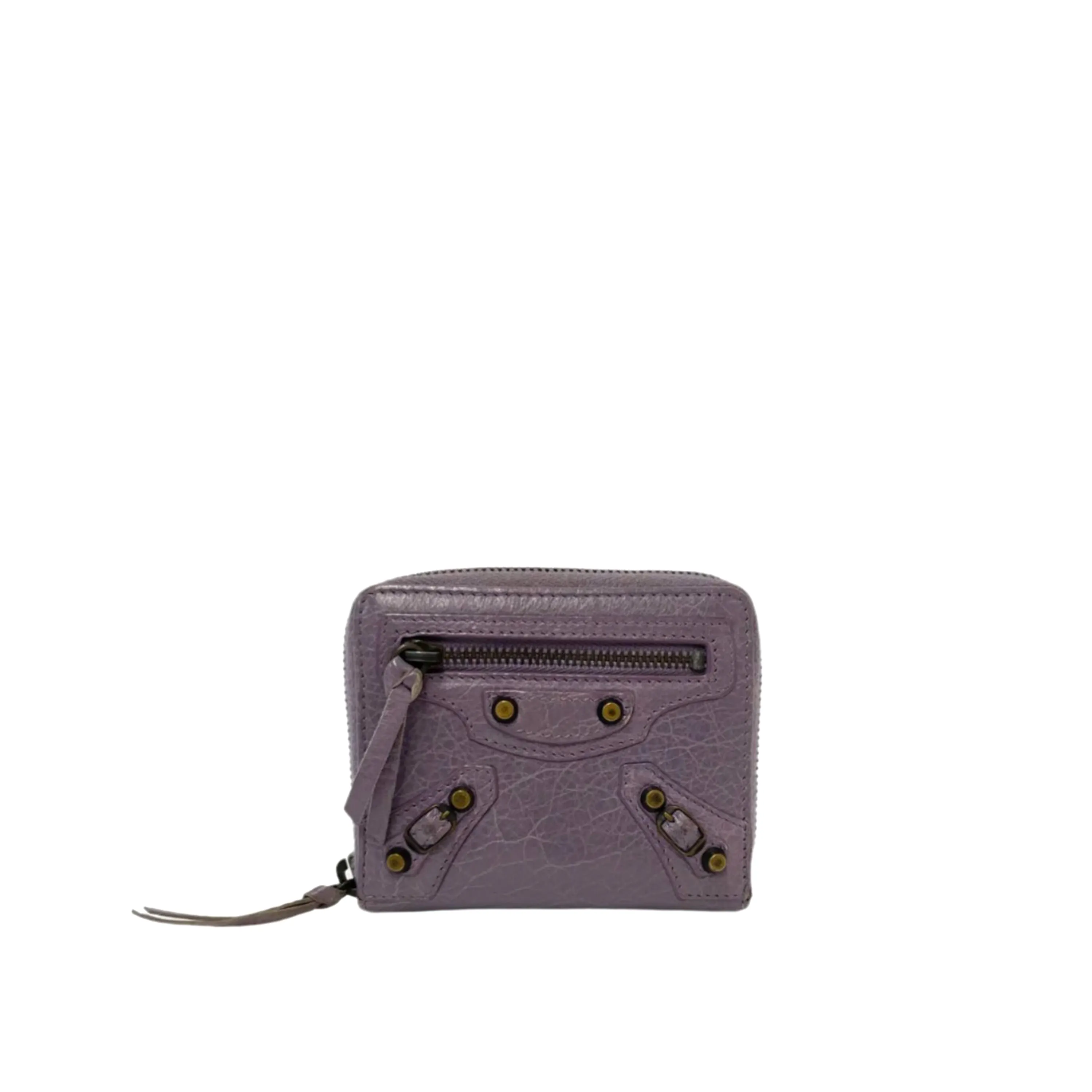 Balenciaga Zippy Short Wallet Purple