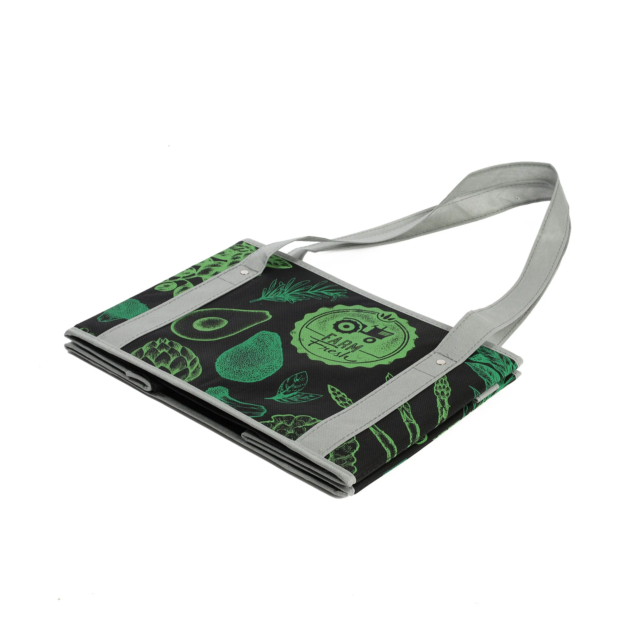 Box Tote in Fresh Greens