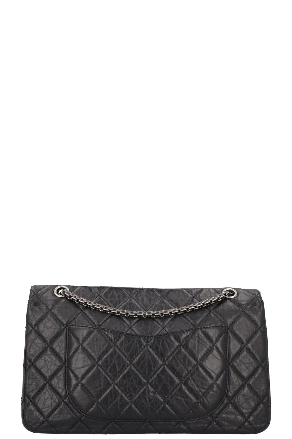 CHANEL 2.55 Reissue Double Flap Maxi Leather Black