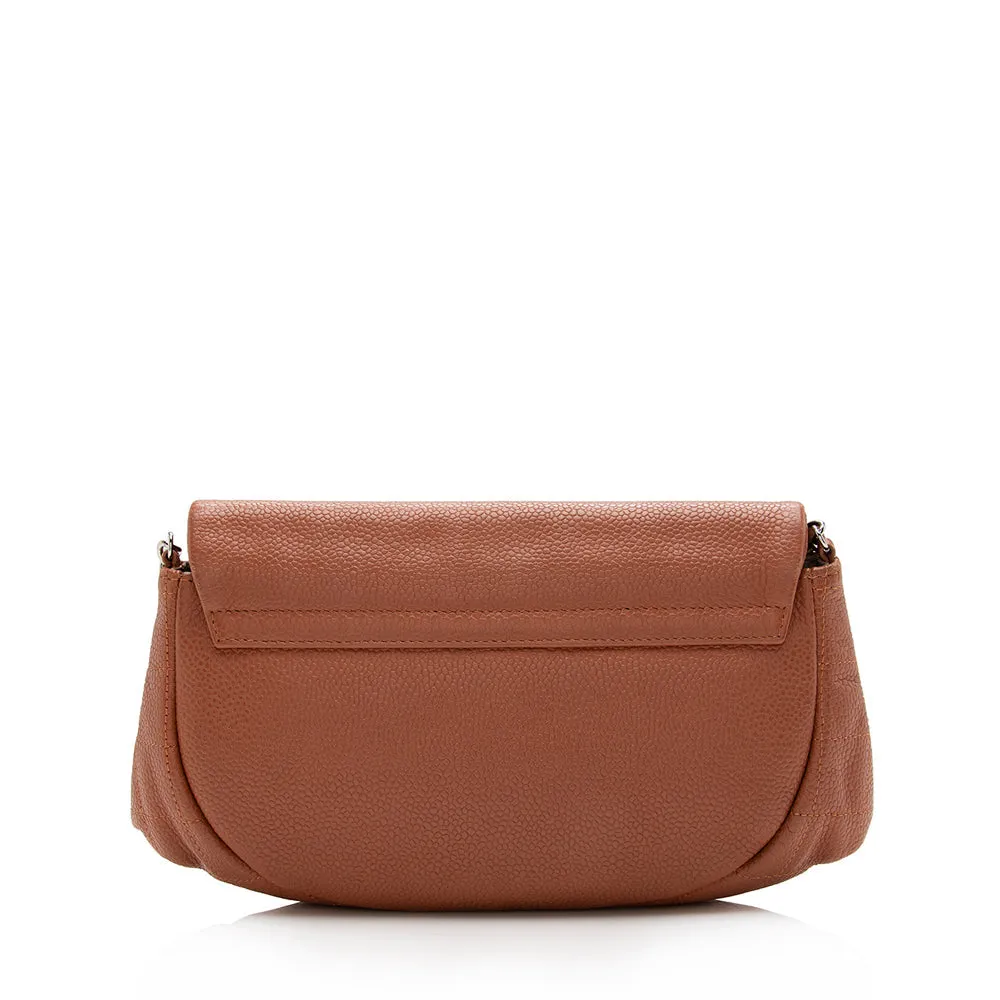 Chanel Caviar Leather Half Moon Wallet on Chain Bag (SHF-16815)