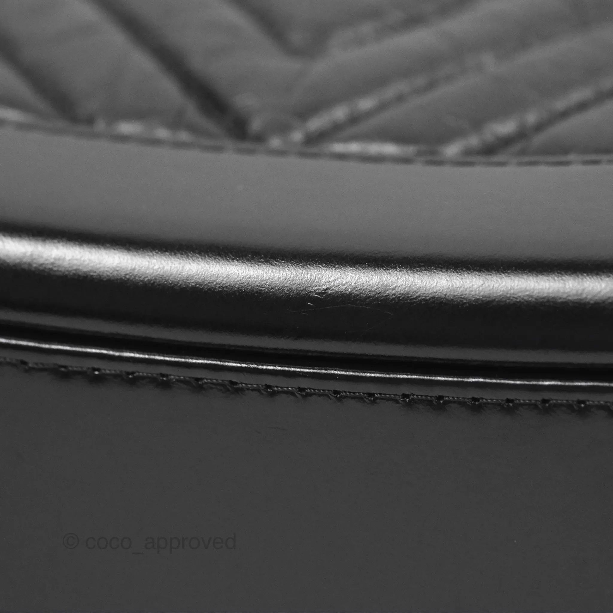 Chanel Chevron Small Gabrielle Hobo Calfskin So Black