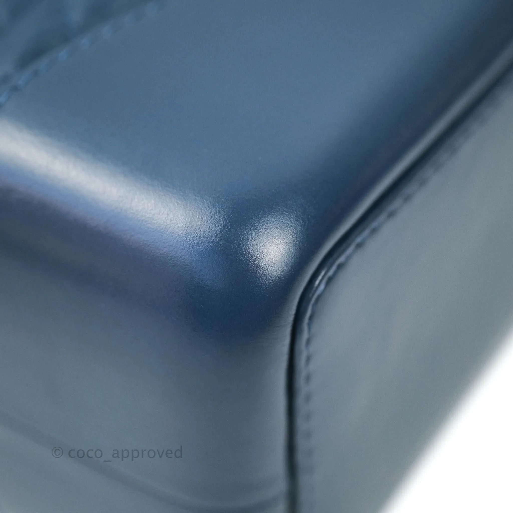 Chanel Gabrielle Backpack Blue Aged Calfskin Small