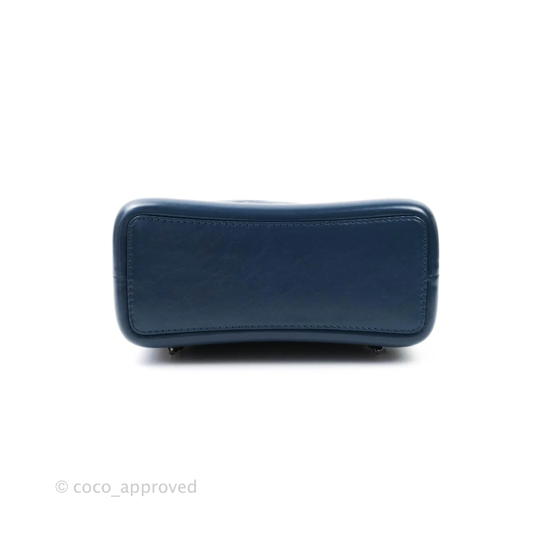 Chanel Gabrielle Backpack Blue Aged Calfskin Small