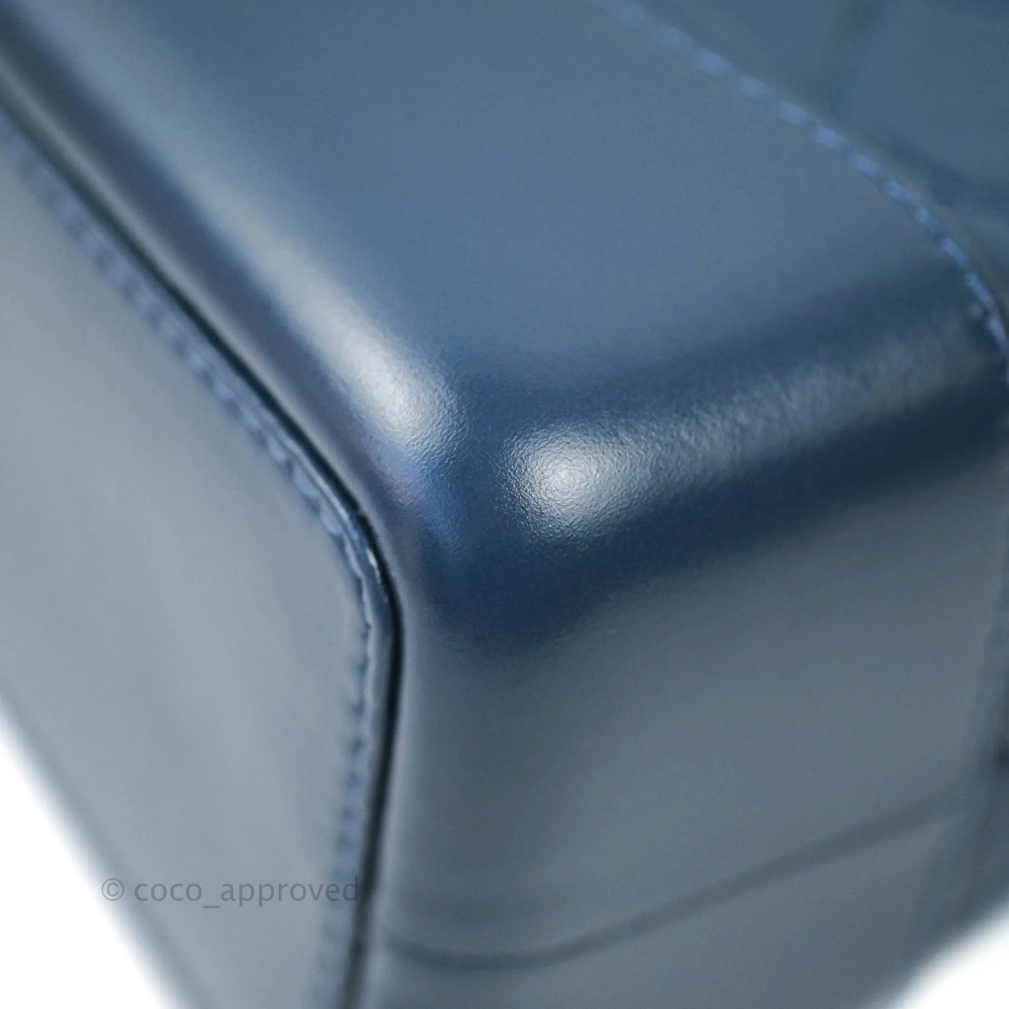 Chanel Gabrielle Backpack Blue Aged Calfskin Small