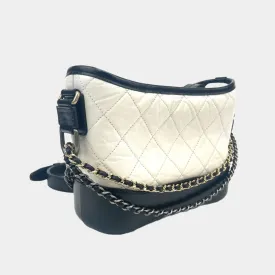 Chanel Gabrielle Bag Small - Blk & Wht