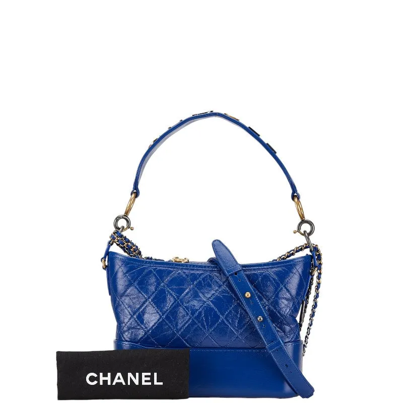 Chanel Gabrielle Small Hobo Chain Shoulder Bag Blue