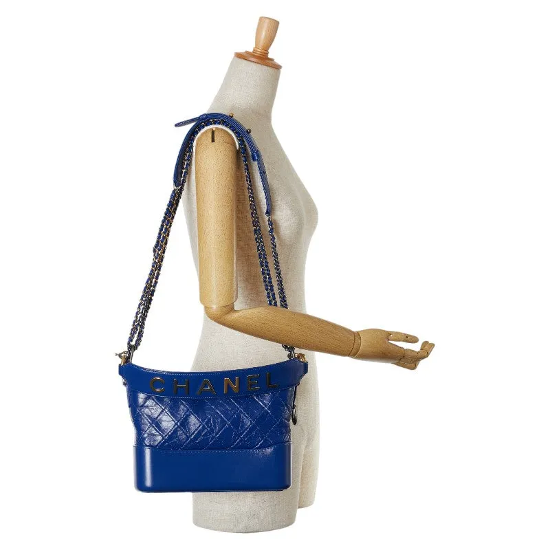 Chanel Gabrielle Small Hobo Chain Shoulder Bag Blue