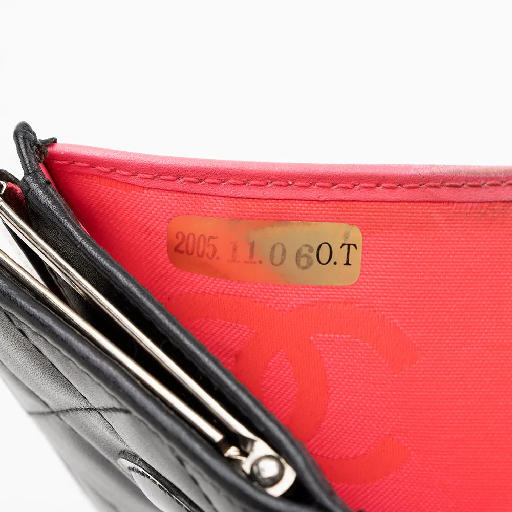 Chanel Lambskin Ligne Cambon French Purse Wallet (SHF-15533)