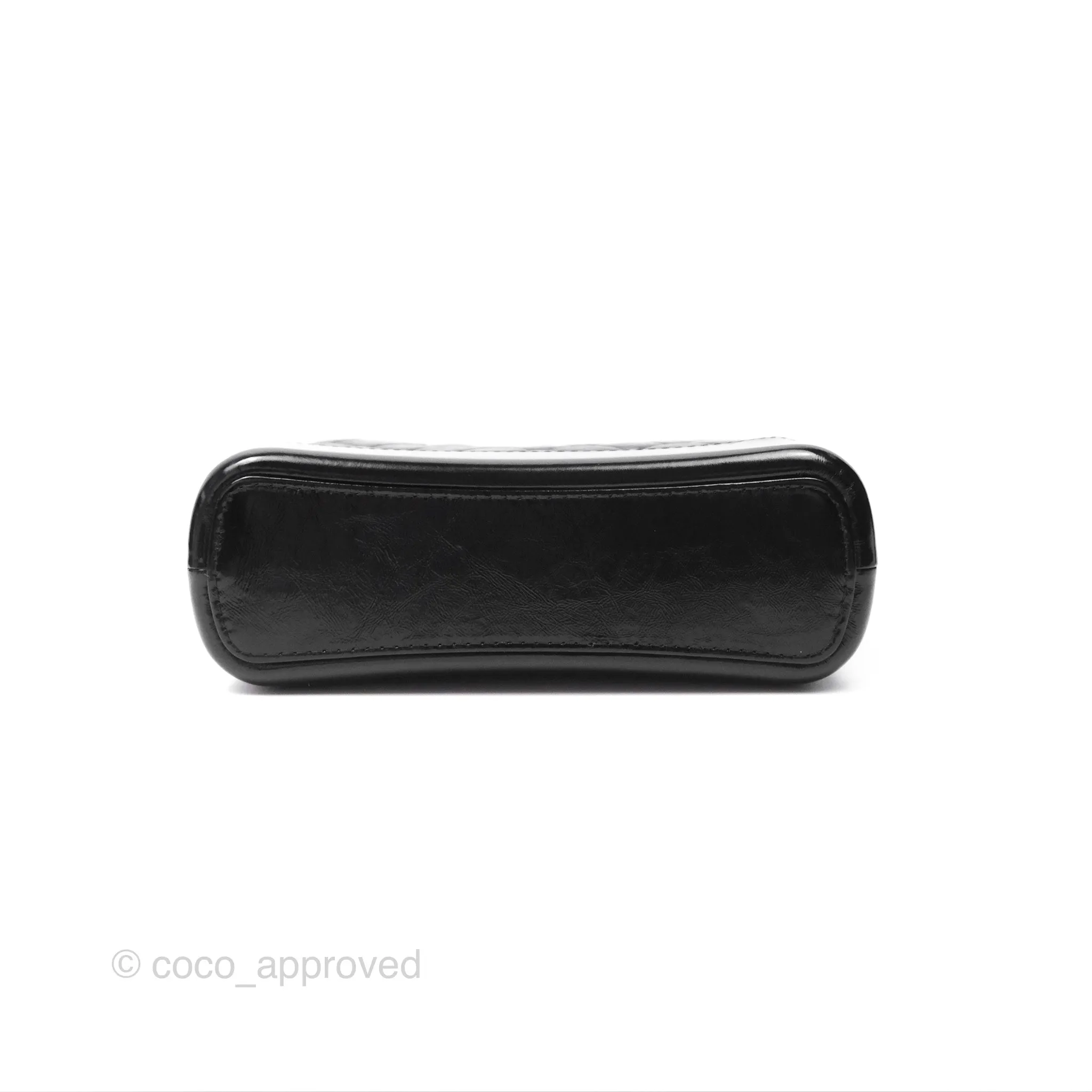 Chanel New Medium Gabrielle Hobo Quilted Black Glazed Aged Calfskin
