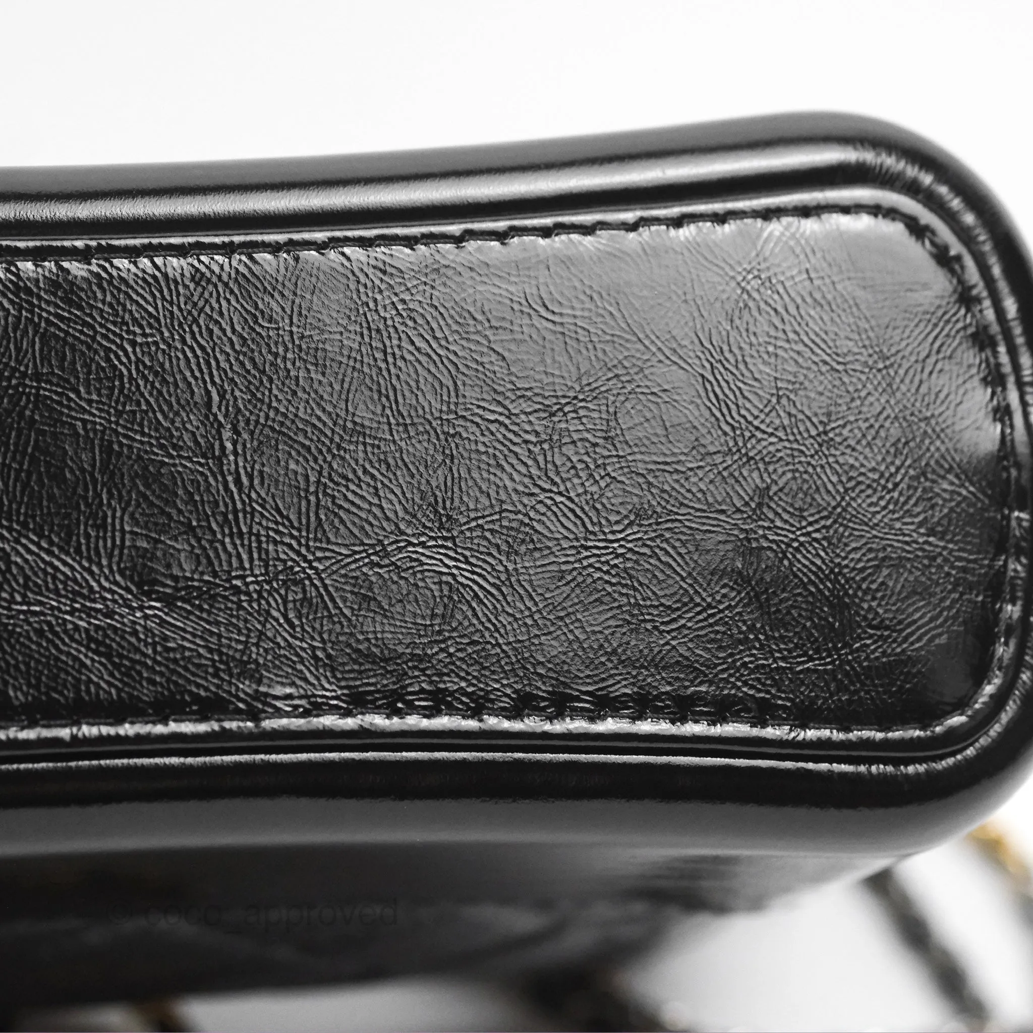 Chanel New Medium Gabrielle Hobo Quilted Black Glazed Aged Calfskin