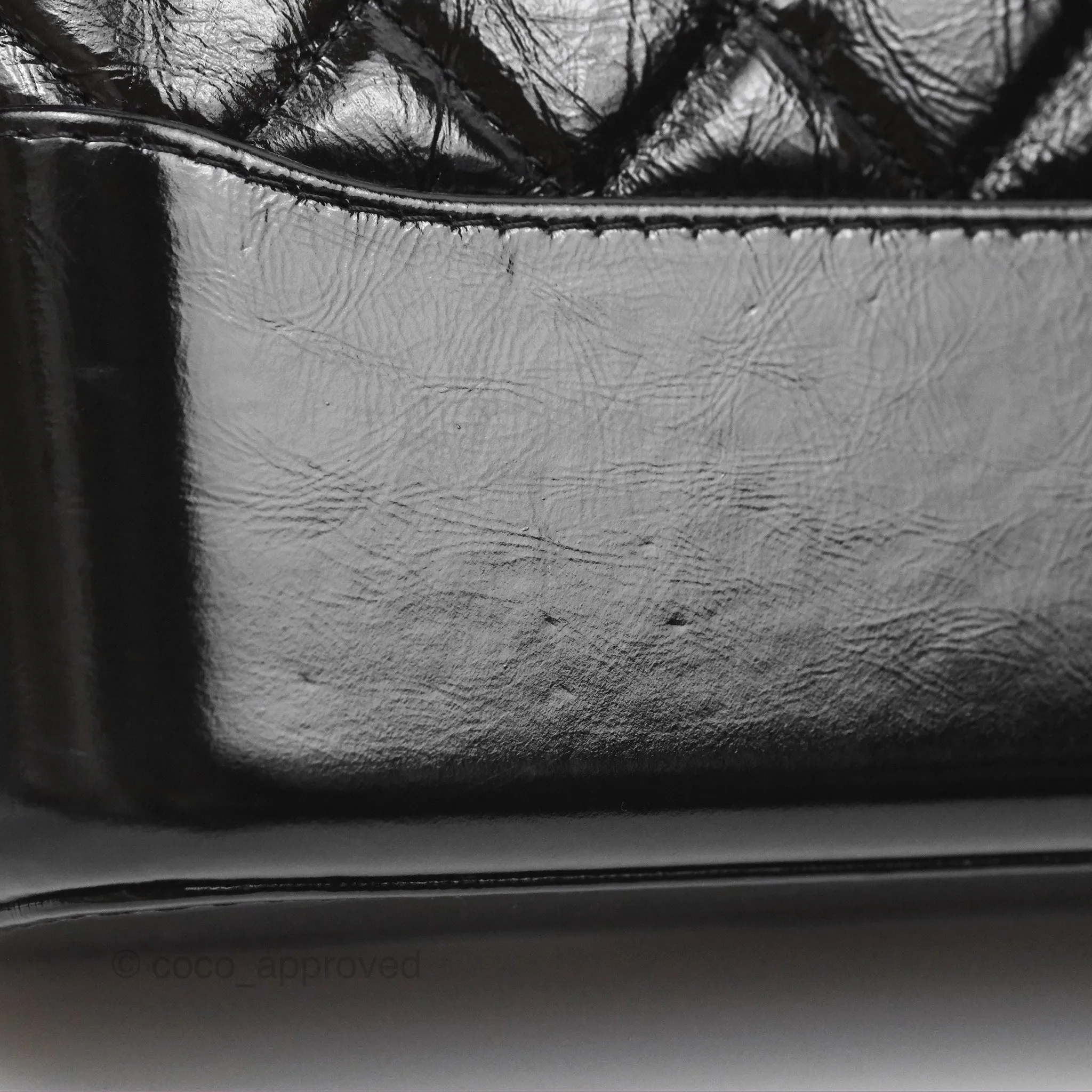 Chanel New Medium Gabrielle Hobo Quilted Black Glazed Aged Calfskin