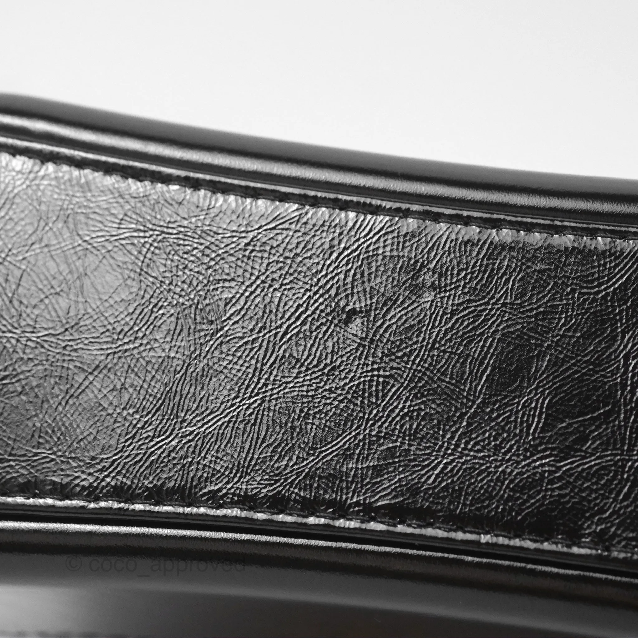 Chanel New Medium Gabrielle Hobo Quilted Black Glazed Aged Calfskin