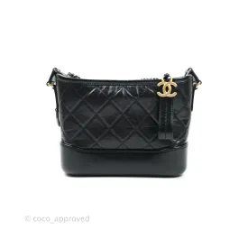 Chanel Quilted Small Aged Calfskin Black Gabrielle Hobo Mixed Hardware