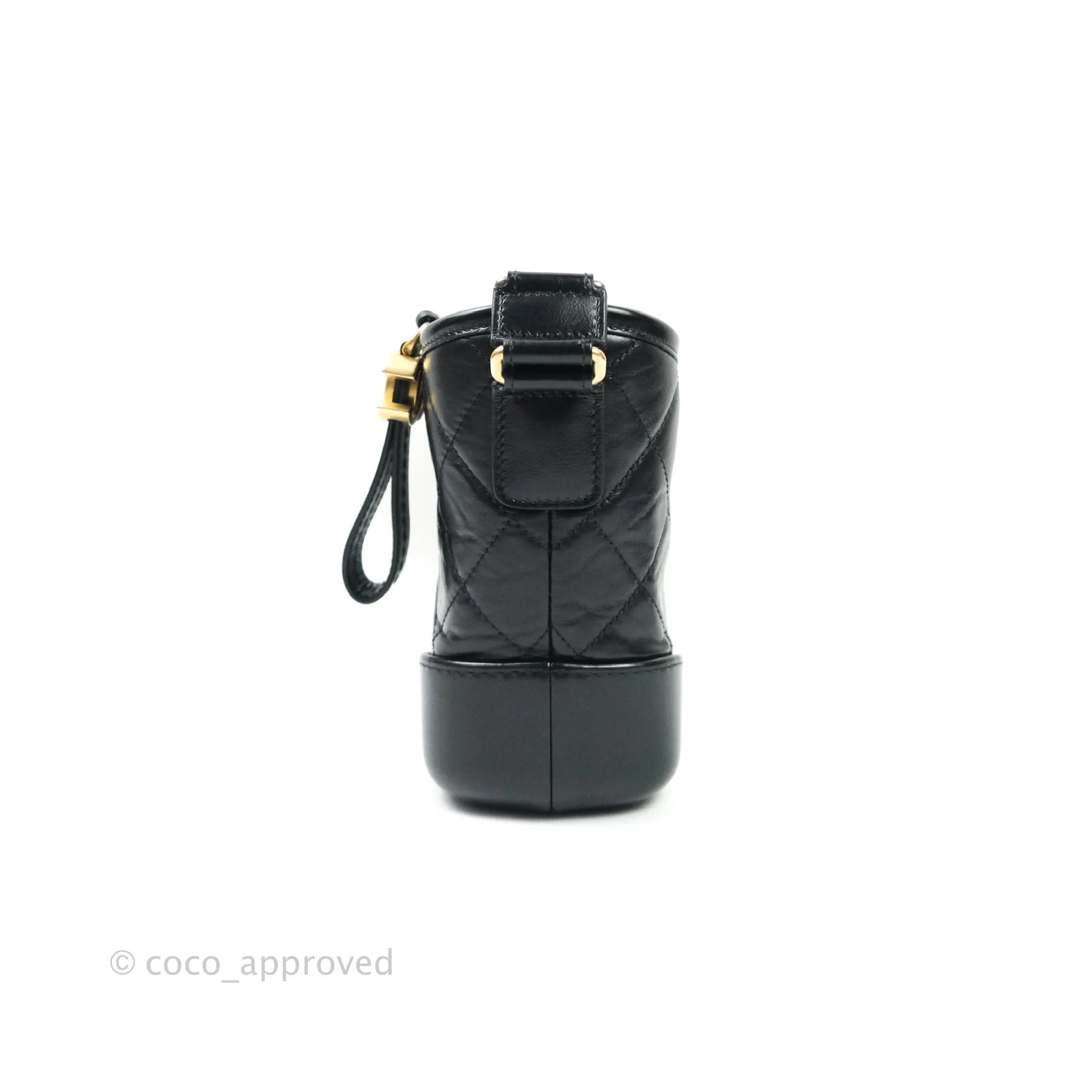 Chanel Quilted Small Aged Calfskin Black Gabrielle Hobo Mixed Hardware
