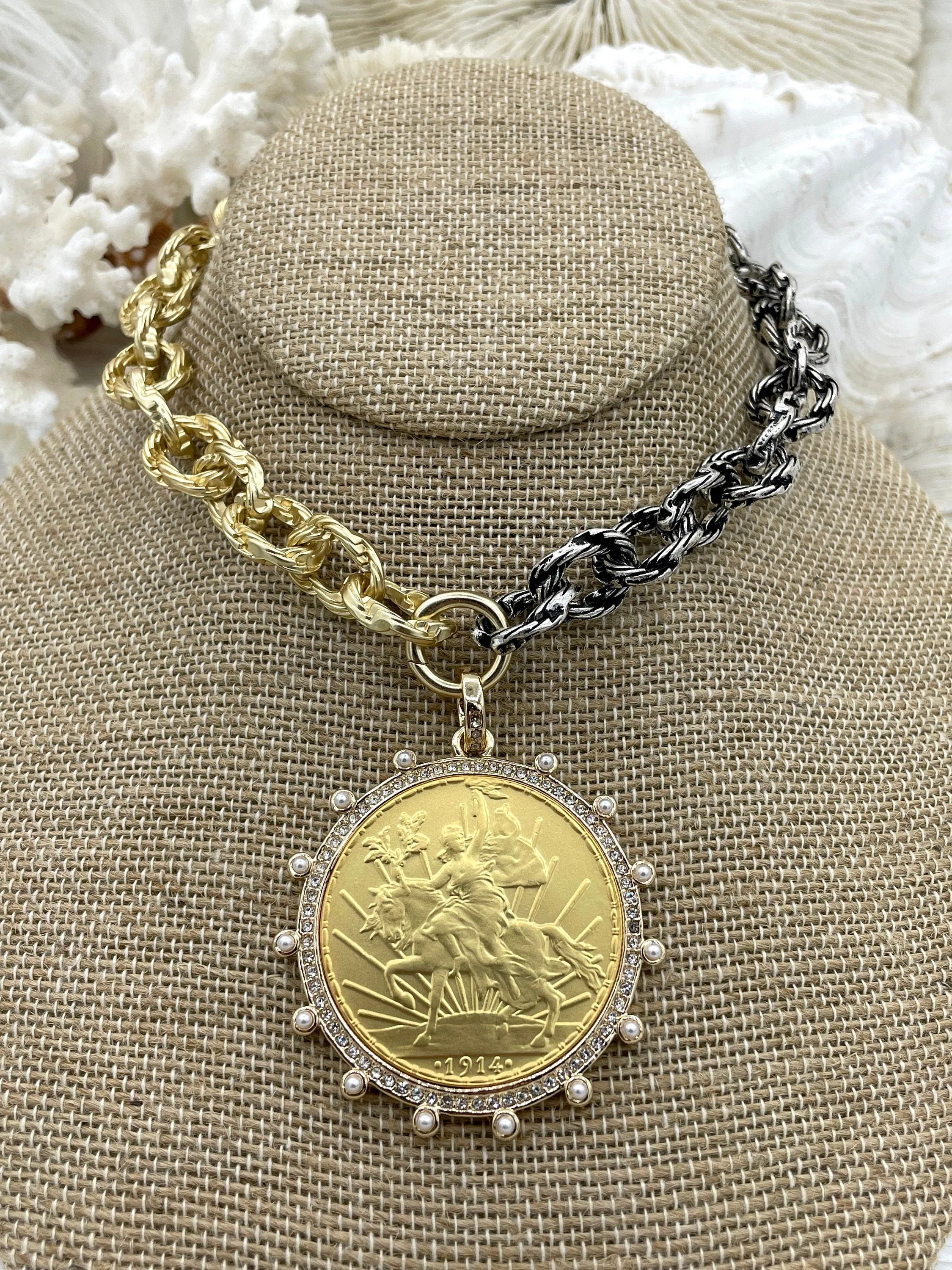 Chunky Cable Chain Textured sold by the foot. 16.5mm x 12.5mm x 3.5mm. Electroplated Zinc alloy, Statement Rolo Chain 4 finishes. Fast ship