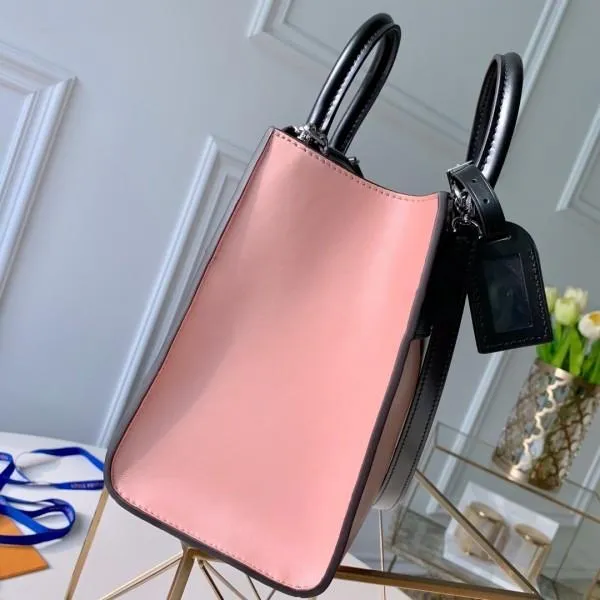 City Steamer Mm Top Handle Bag In Printed Calfskin Patchwork M53802 Pink 2019 Collection