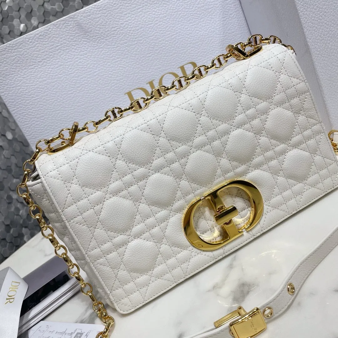 DR346 Medium Dior Caro Bag  / HIGHEST QUALITY VERSION / 10 x 6 x 3 inches