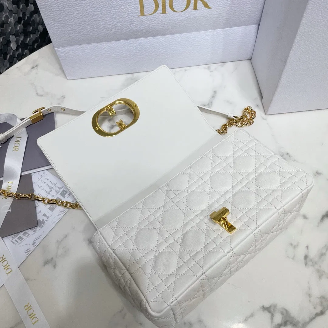 DR346 Medium Dior Caro Bag  / HIGHEST QUALITY VERSION / 10 x 6 x 3 inches