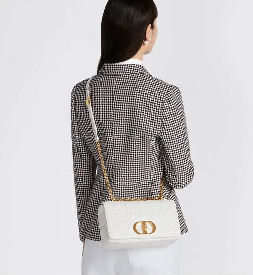 DR346 Medium Dior Caro Bag  / HIGHEST QUALITY VERSION / 10 x 6 x 3 inches