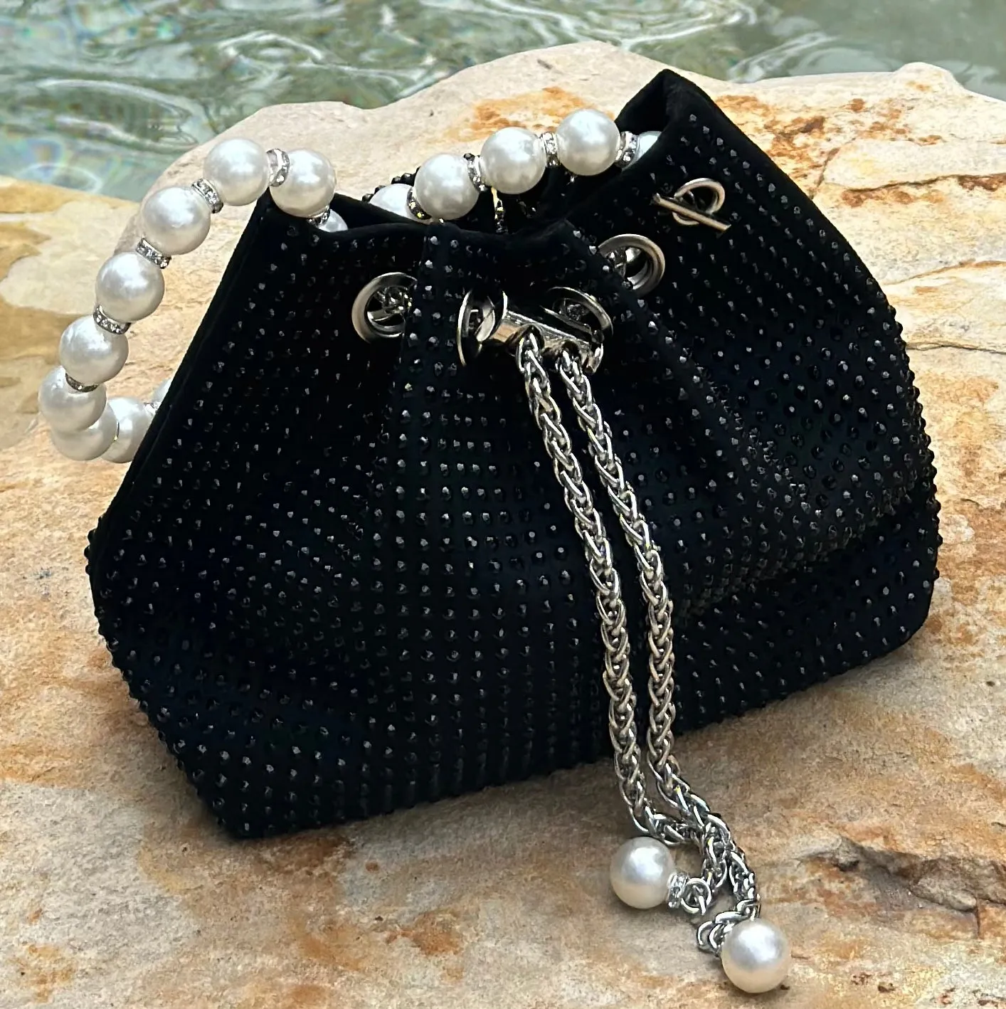 Elora Black Bucket Bag