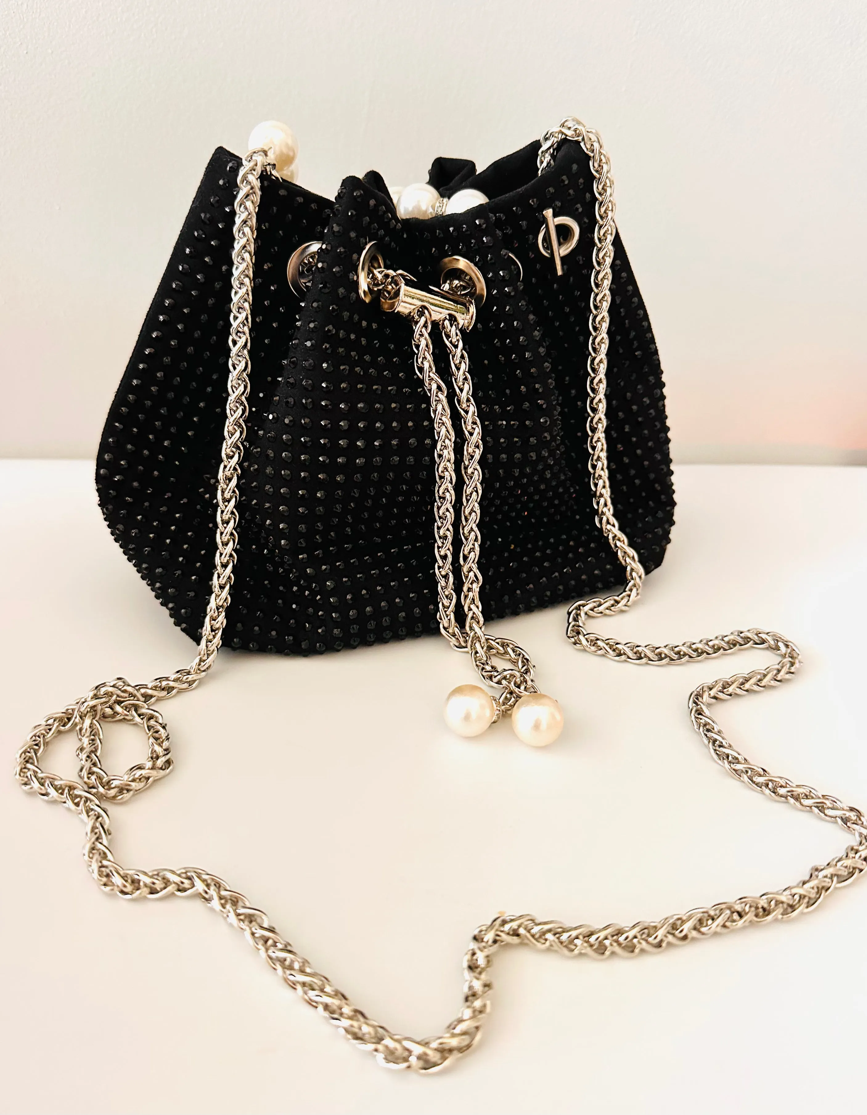 Elora Black Bucket Bag
