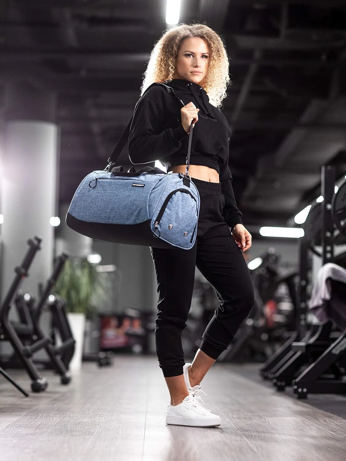 Fitgriff Gym Bag for Men & Women with Shoe & Wet Compartment - Duffle Bag for Travel, Sports, Fitness & Workout