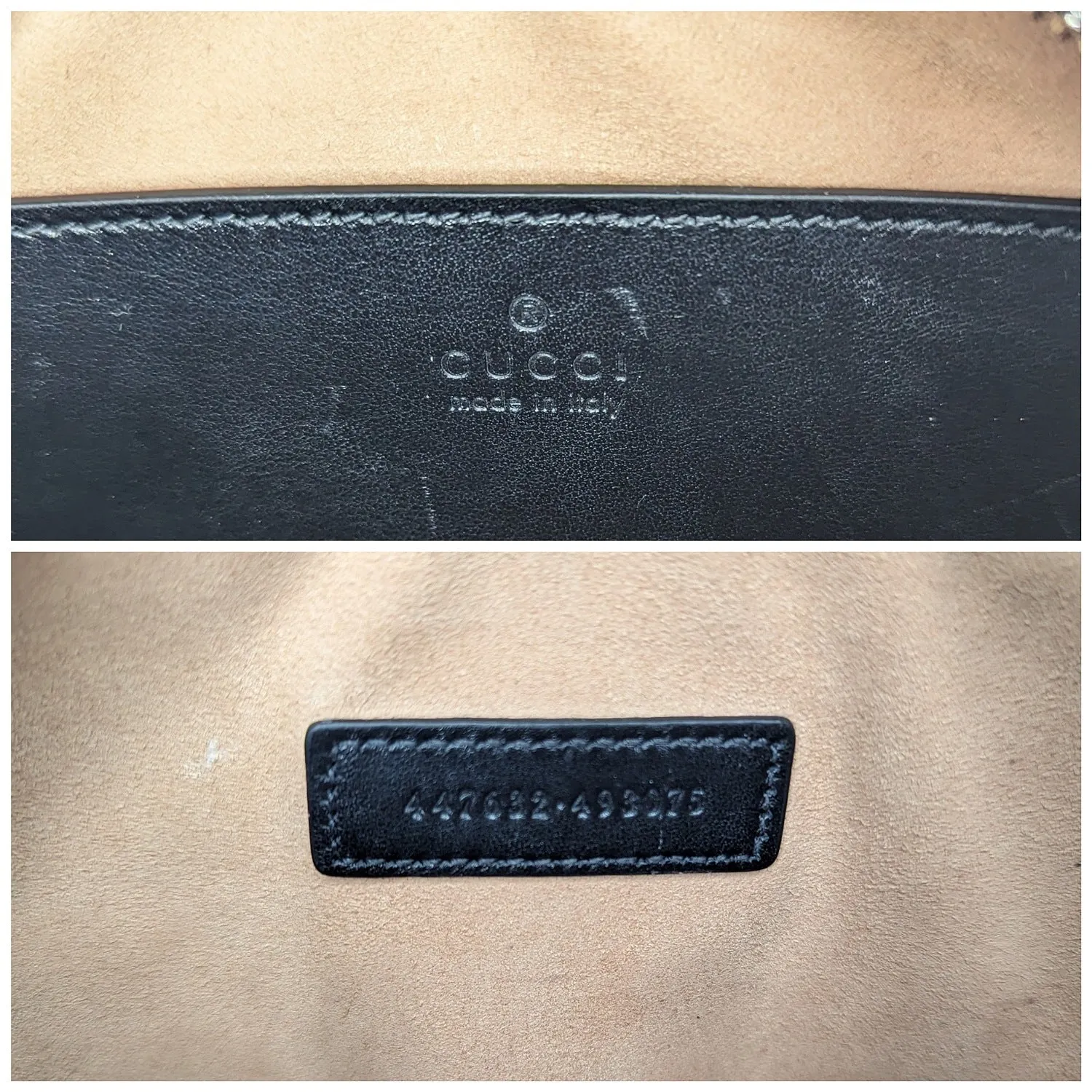 Gucci Black Small Aria Marmont Crossbody Matelasse Camera Bag