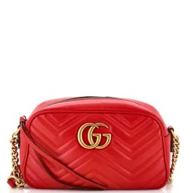 GUCCI GG Marmont Shoulder Bag Matelasse Leather Medium