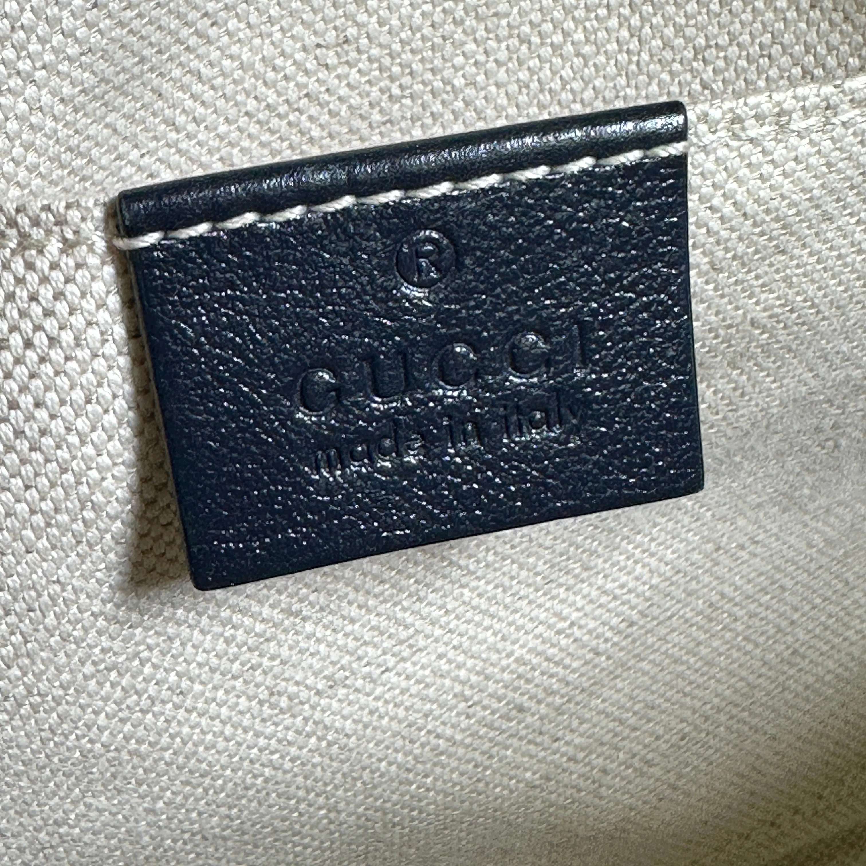 Gucci GG Marmont Shoulder Bag - Quilted Canvas - Blue