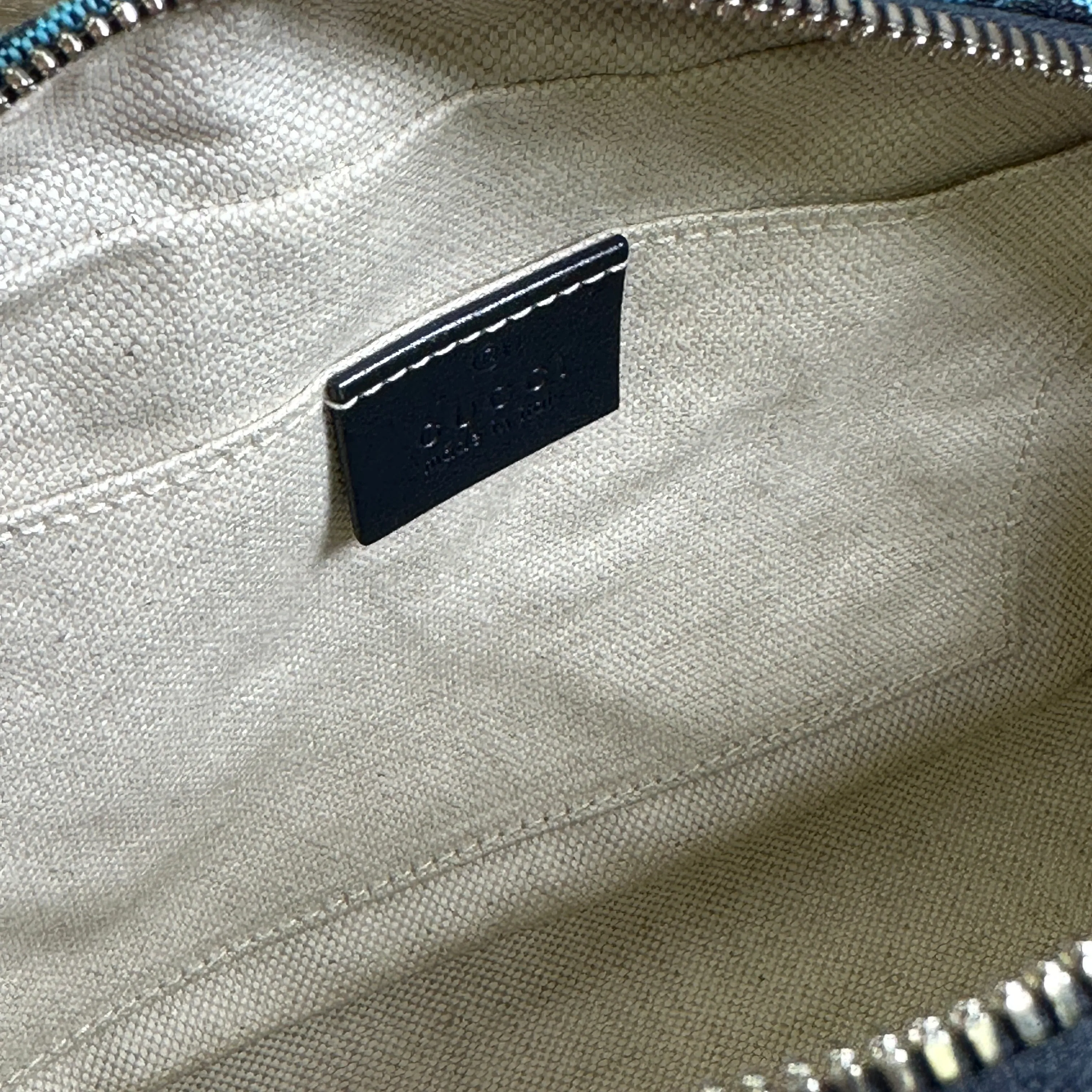 Gucci GG Marmont Shoulder Bag - Quilted Canvas - Blue