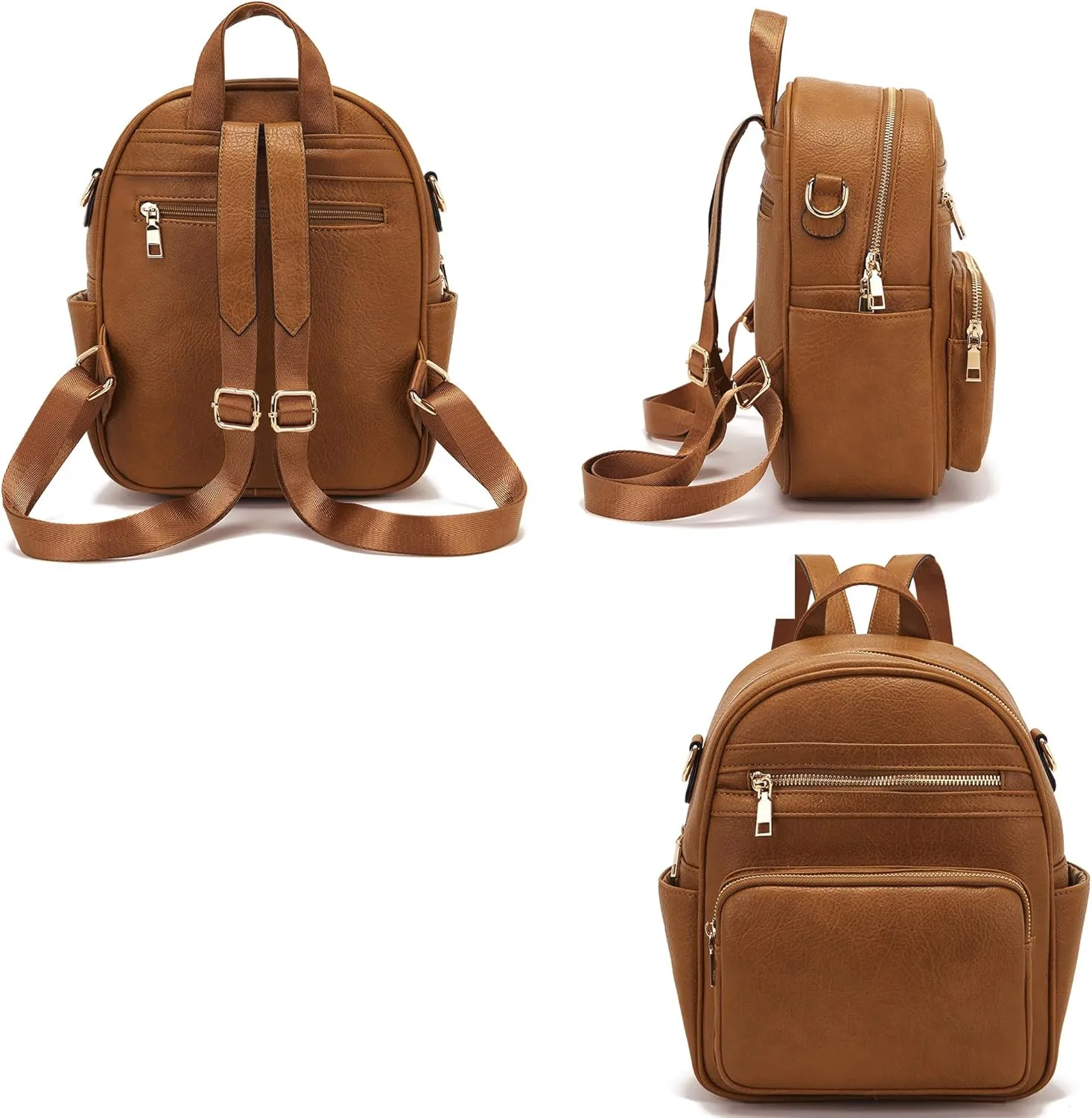 Idesort Small Backpack Purse for Women Girls Cute Backpacks Purse set with Wallet Convertible Shoulder bag