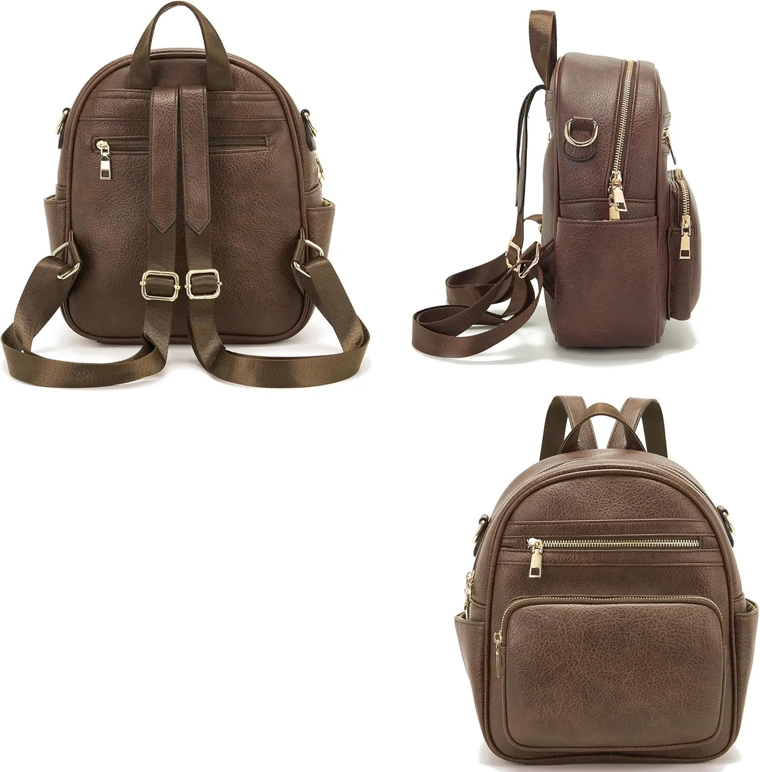 Idesort Small Backpack Purse for Women Girls Cute Backpacks Purse set with Wallet Convertible Shoulder bag