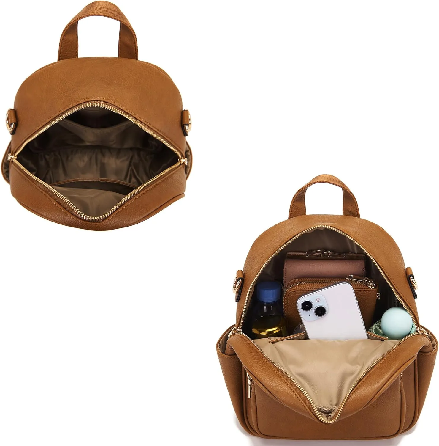 Idesort Small Backpack Purse for Women Girls Cute Backpacks Purse set with Wallet Convertible Shoulder bag
