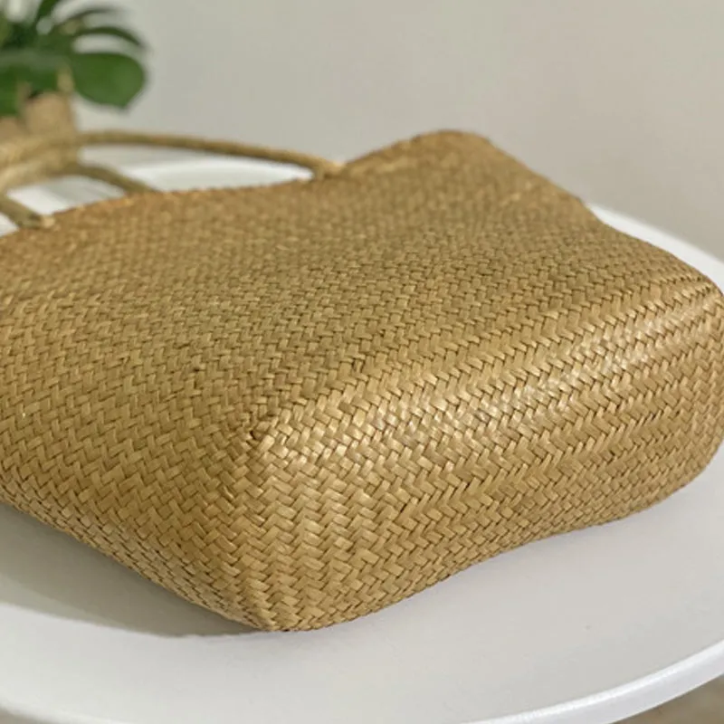 Large Capacity Rattan Straw Woven Tote Bag
