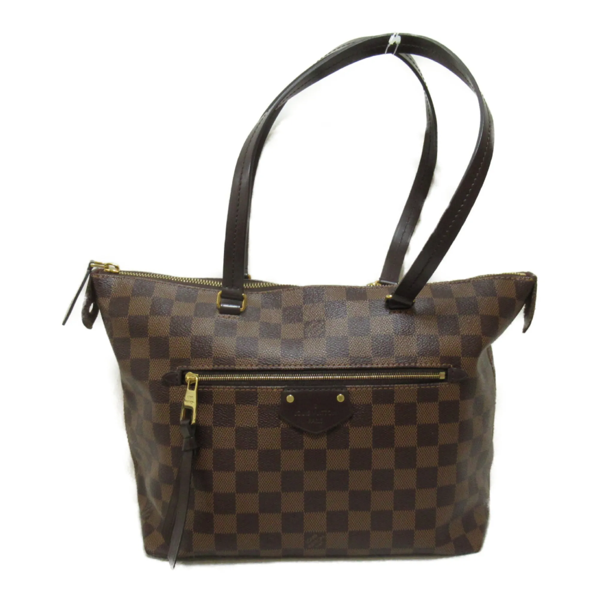 LOUIS VUITTON Jena PM Tote Bag Brown Ebene Damier PVC coated canvas N41012