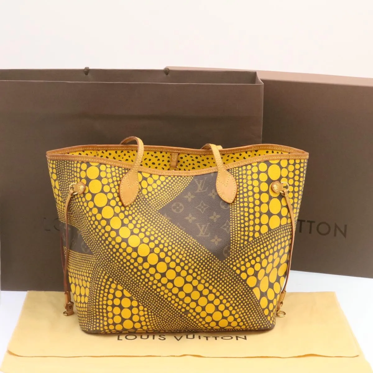 LOUIS VUITTON Monogram Dot Infinity Neverfull MM Tote Bag M40685 LV  25035A