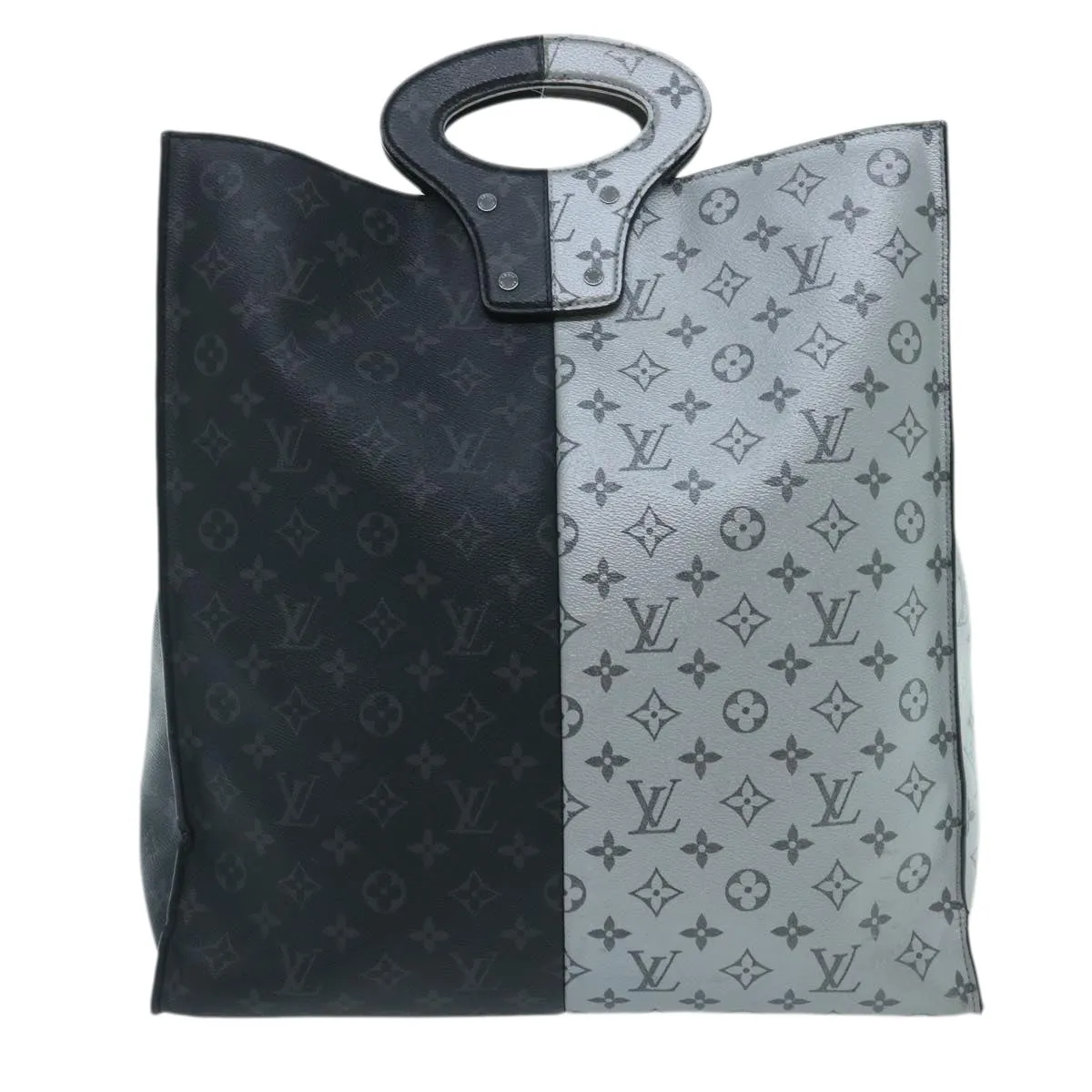 LOUIS VUITTON Monogram Eclipse Split Pacific Tote Bag M43816 LV Auth 34728A