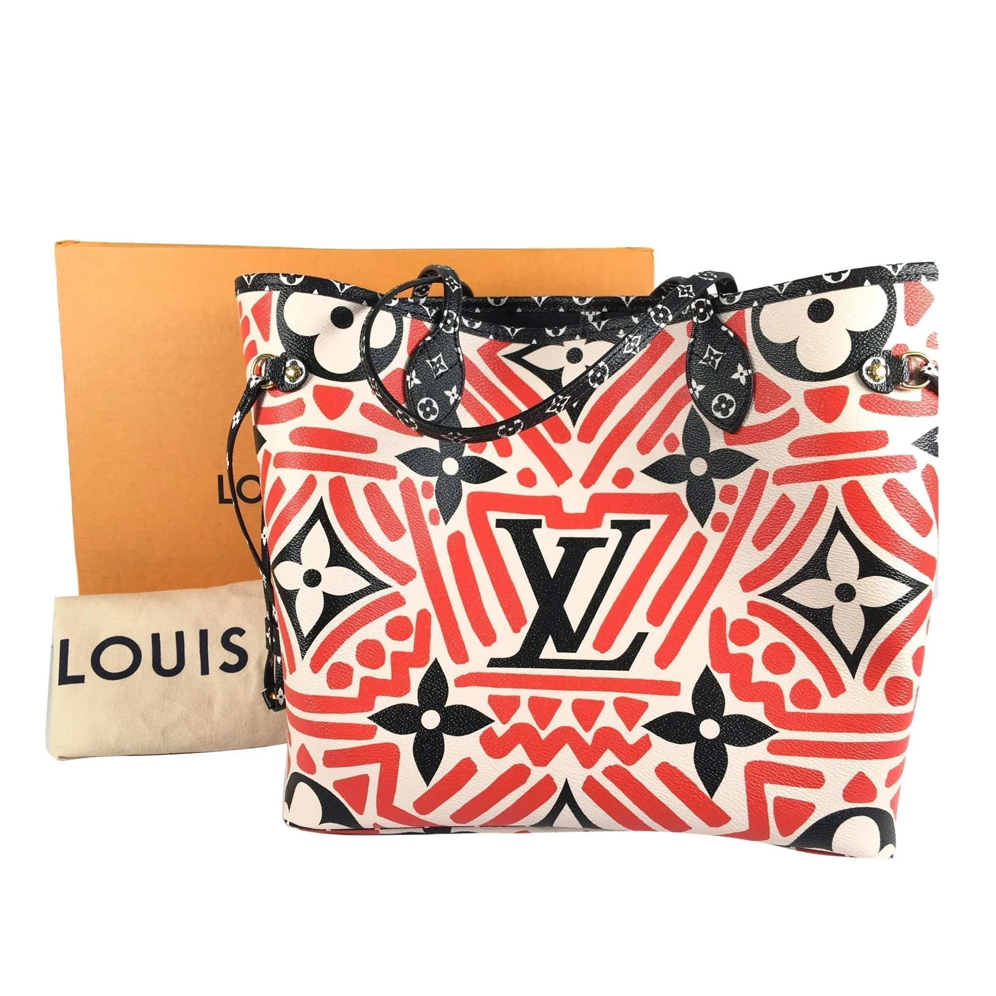 LOUIS VUITTON Monogram Giant Crafty Neverfull MM Tote Bag