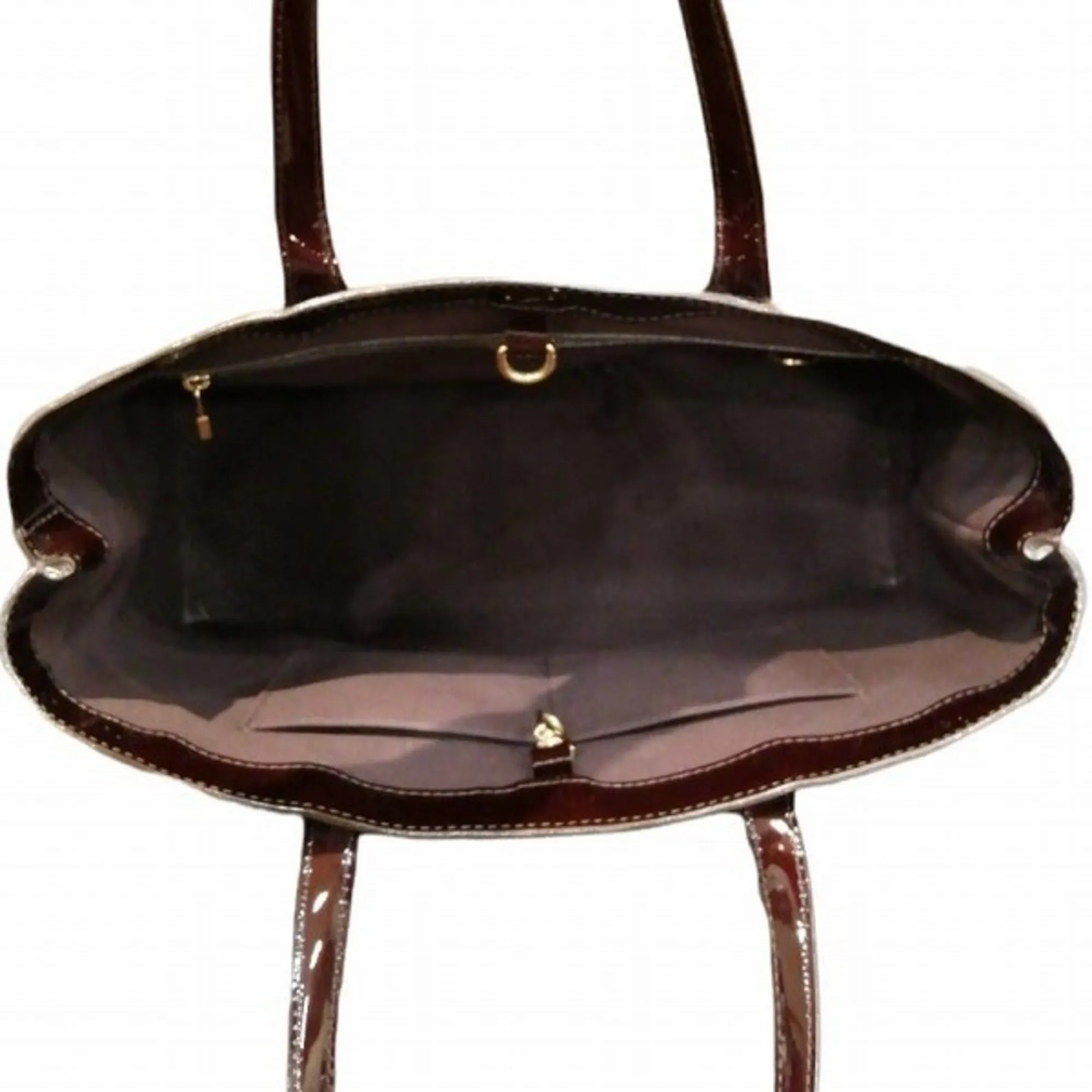 Louis Vuitton Monogram Vernis Wilshire MM M91645 Amaranto Bag Tote Shoulder Women's