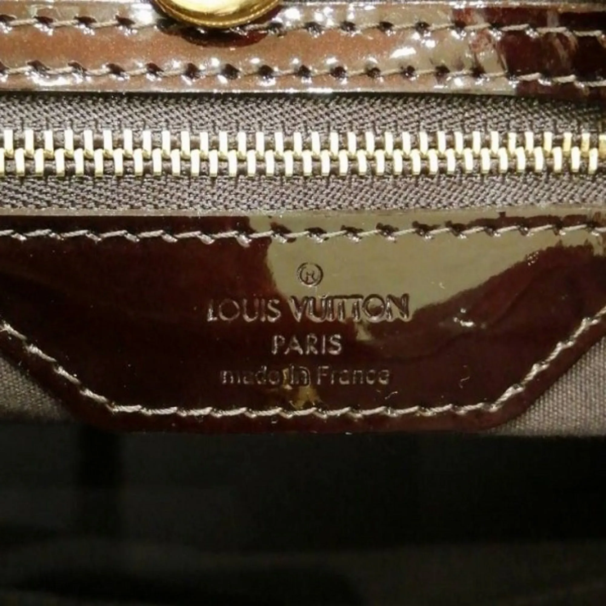 Louis Vuitton Monogram Vernis Wilshire MM M91645 Amaranto Bag Tote Shoulder Women's
