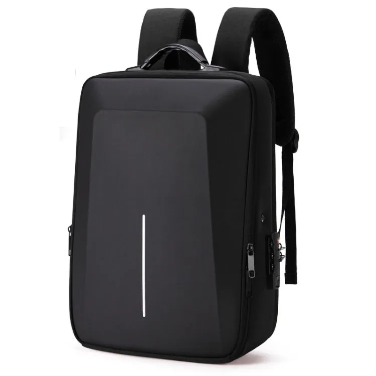 Men Business Shoulder USB External Interface Computer Bag, Color: 8001 Black