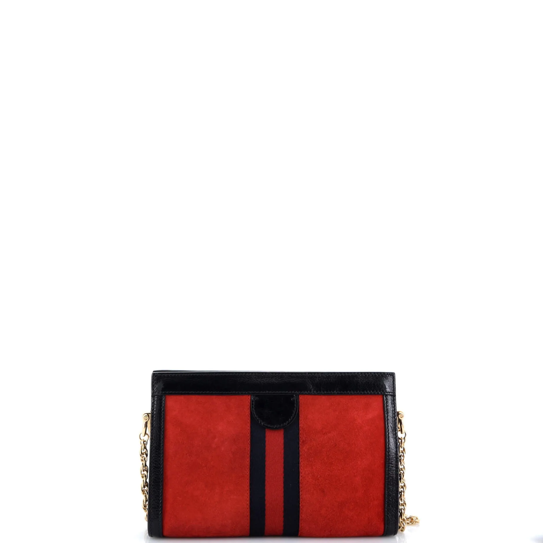 Ophidia Chain Shoulder Bag Suede Small