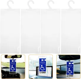 Parking Sign Holder Placard Sign Holder Bags PVC Transparent Handicap Placard Bag Easy-to-Read Material