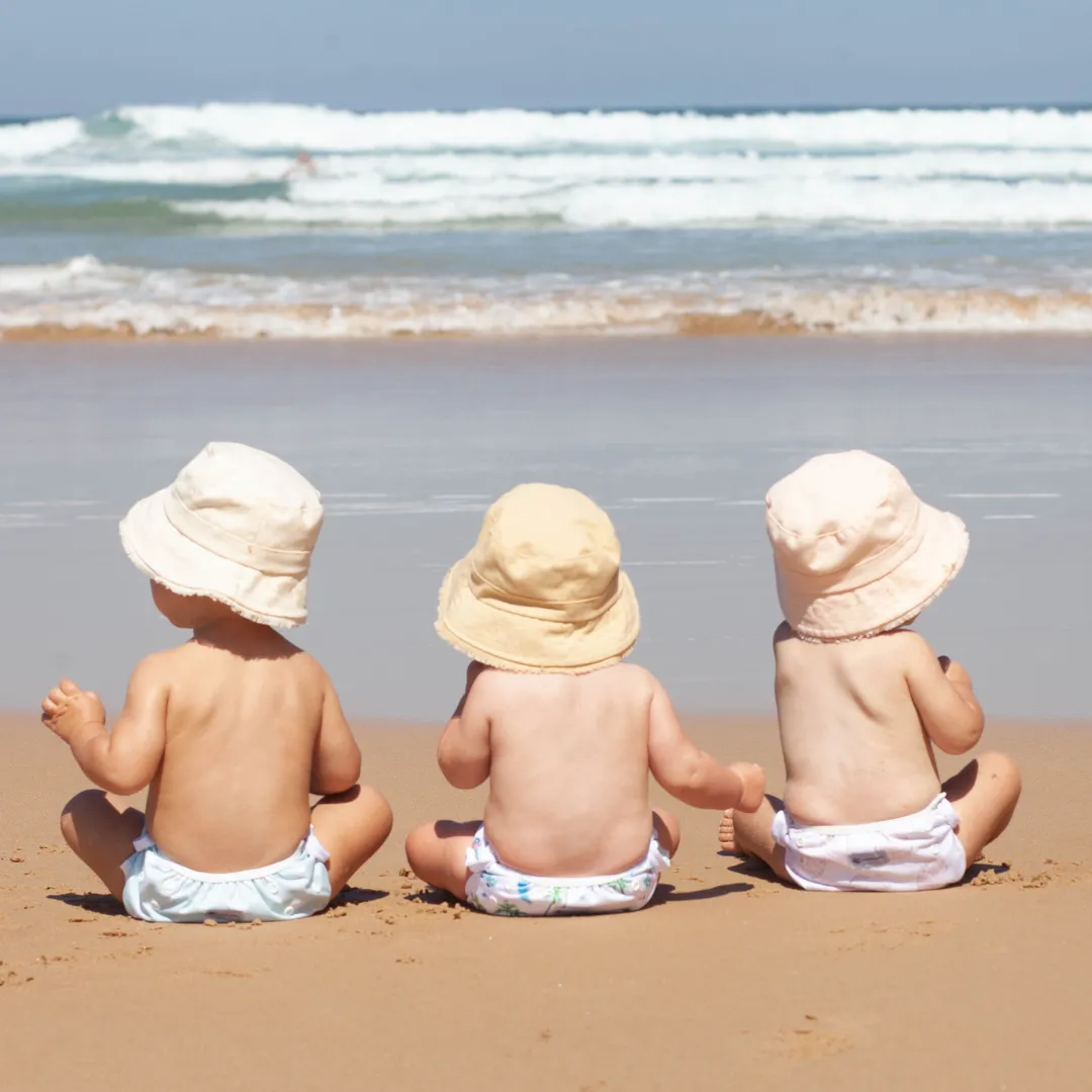 Reusable Swim Nappy & Wet Bag (Sea Shells)