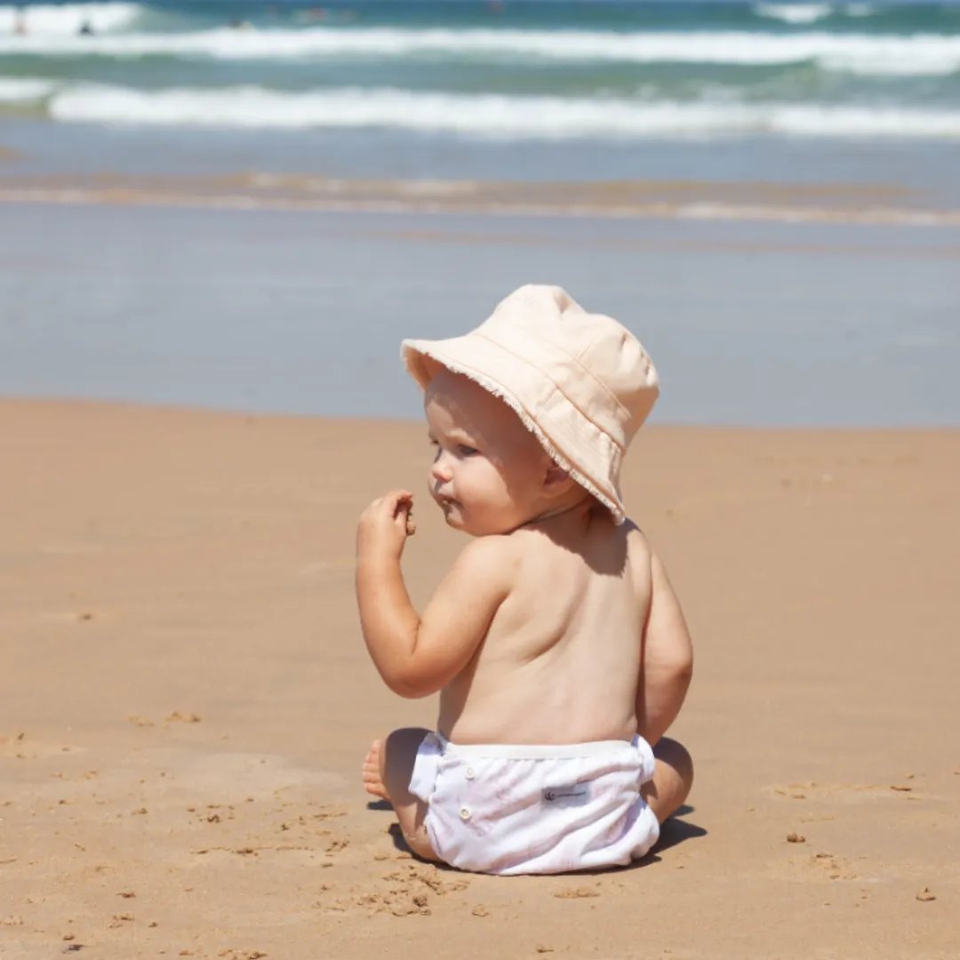 Reusable Swim Nappy & Wet Bag (Sea Shells)