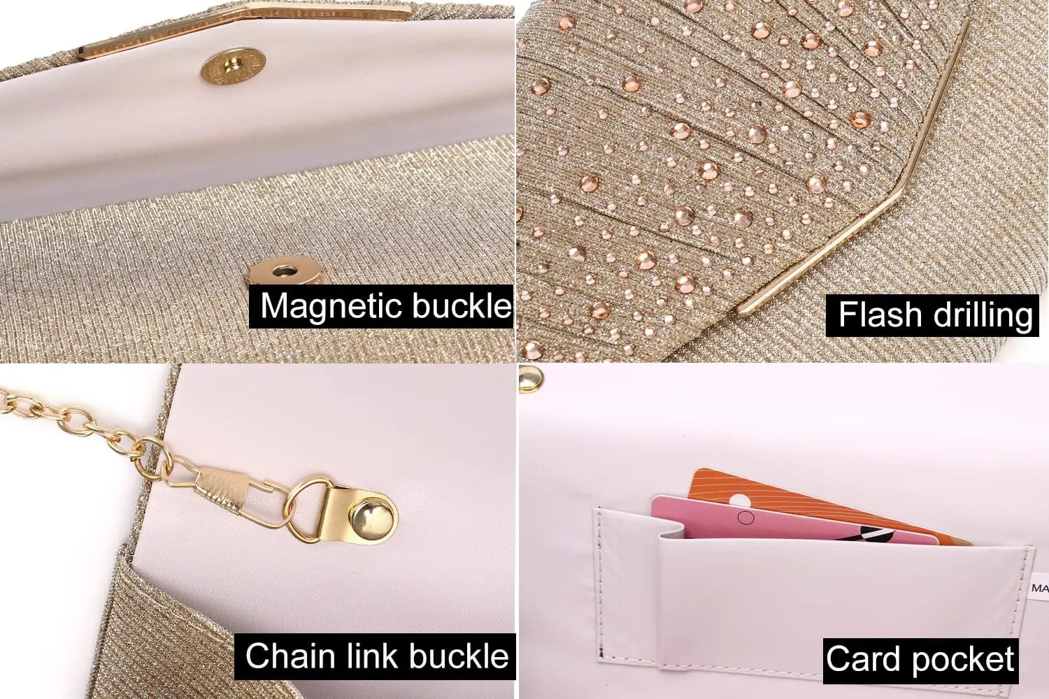 Rhinestone Clutch Purses for Women Purses and Handbags Formal Wedding Party Prom Purse Money Bags Christmas gift.