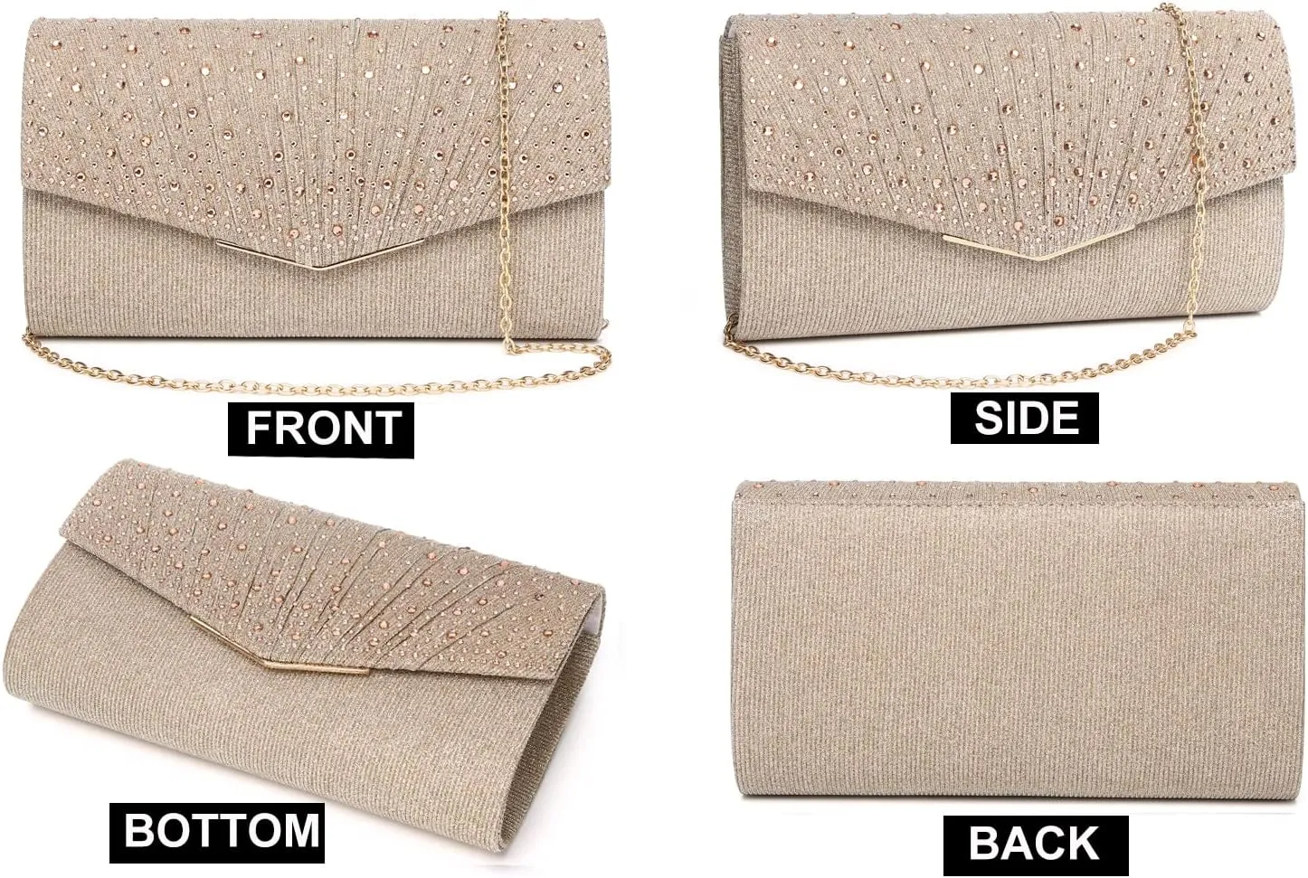 Rhinestone Clutch Purses for Women Purses and Handbags Formal Wedding Party Prom Purse Money Bags Christmas gift.