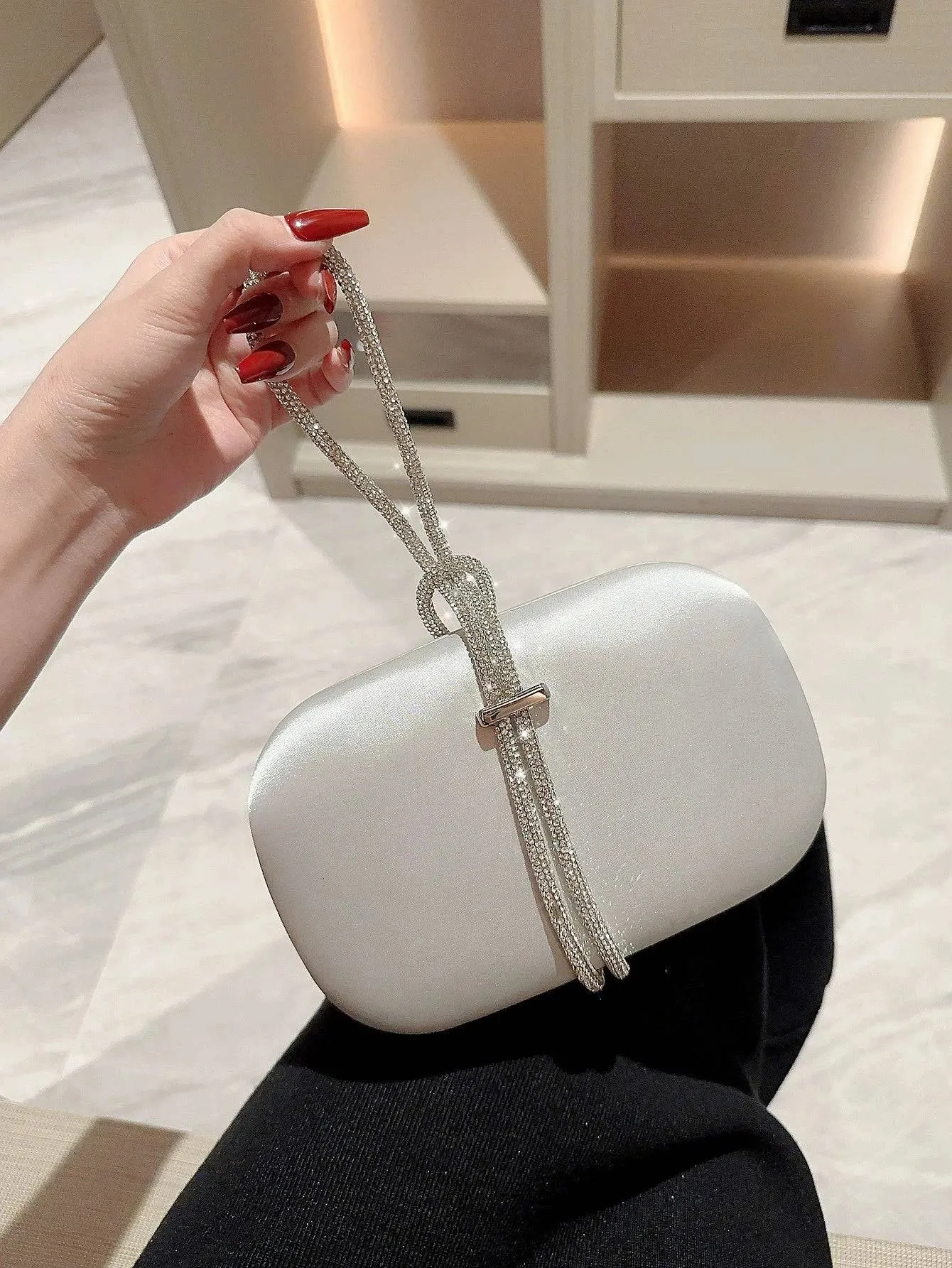 Rhinestone Ornament Dinner Bag