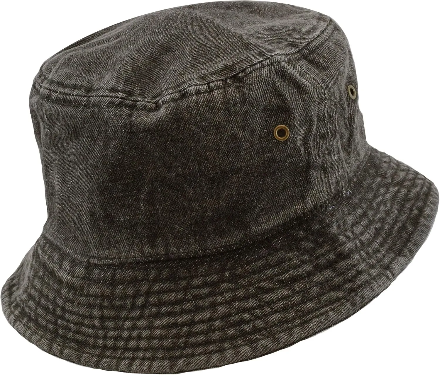 The Hat Depot Bucket Hat - Unisex 100% Cotton & Denim UPF 50 Packable Summer Travel Beach Sun Hat